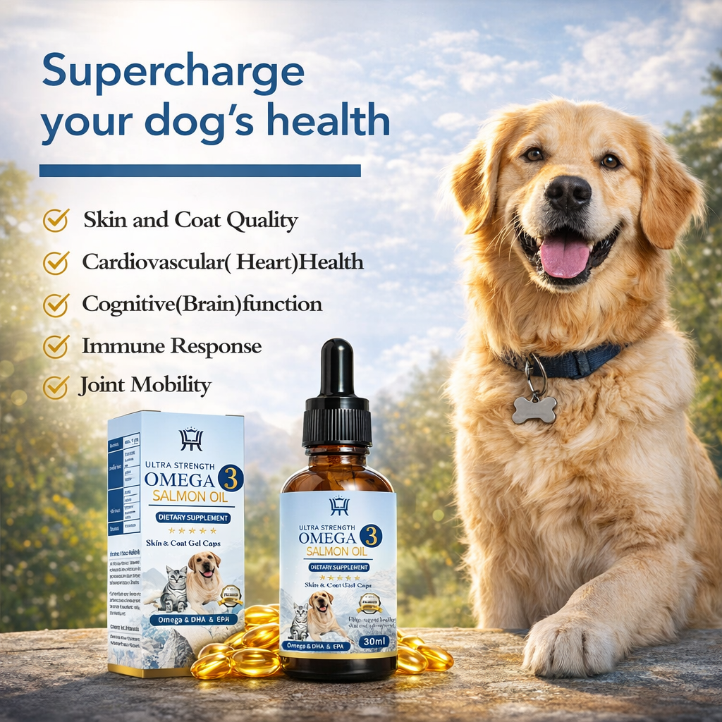 GLOWARY Ultra Strength Omega 3 Salmon Oil